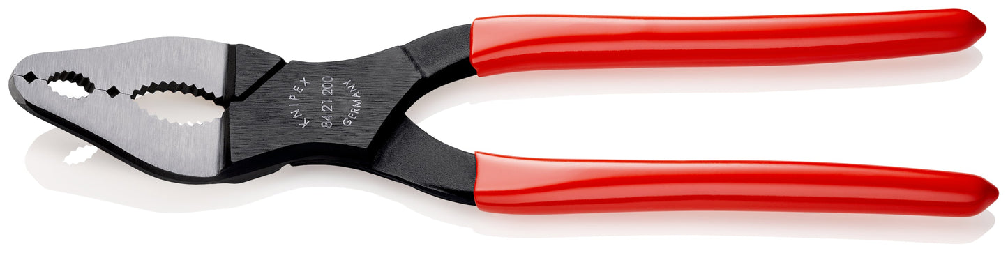 KNIPEX 84 21 200 Pinza para bicicletas con mangos de plástico acabado pavonado 200 mm
