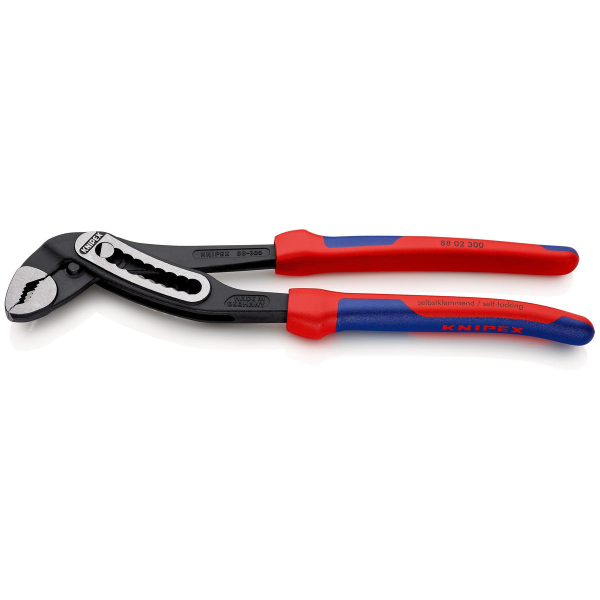 KNIPEX 88 02 300 Pinza de extensión pico de loro Alligator con mangos ergonómicos pavonada 300 mm (12'')