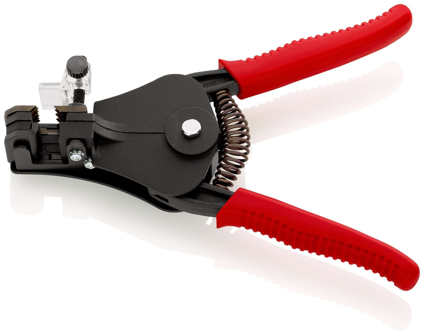 KNIPEX 12 11 180 EAN Pinza pelacables automática con cuchillas adaptadas con mangos de plástico lacado negro 180 mm (7.25″)