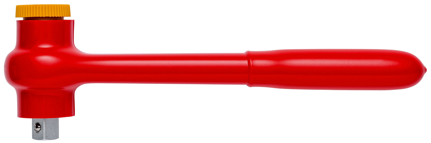 KNIPEX 98 42 Matraca reversible aislada de 1/2″ con mango de plástico 1000V 265 mm (10.5'')