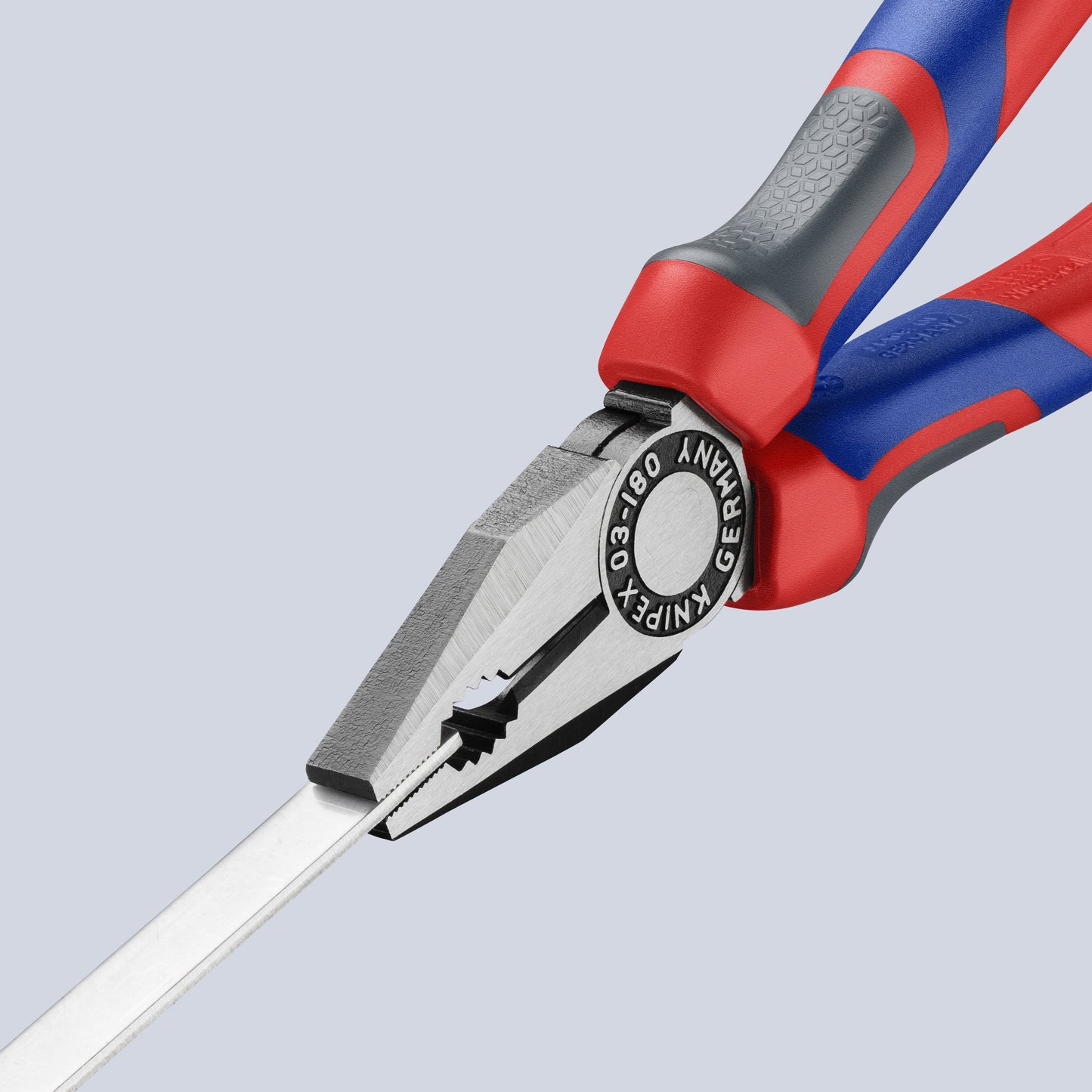 KNIPEX 03 02 180 SB Pinza universal con mangos ergonómicos pavonada 180 mm (7.25″)