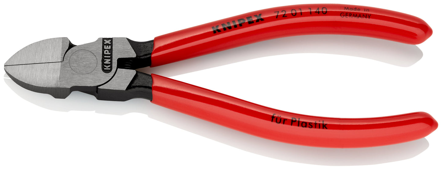 KNIPEX 72 01 140 Pinza de corte diagonal con mangos de plástico 140 mm