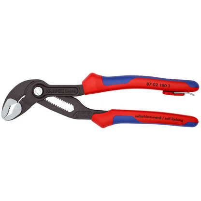 KNIPEX 87 02 180 T BK Pinza de extensión pico de loro Cobra 180 mm (7 1/4″)