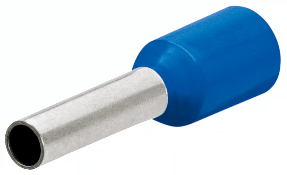 KNIPEX 97 99 354 Terminales aisladas ferrul larga color azul para cable de 13 AWG (2.5 mm²) 200 piezas