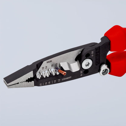 KNIPEX 13 72 8 Pinza pelacables multifunción versión americana con mangos ergonómicos pavonada 200 mm (8″)