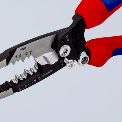 KNIPEX 13 72 8 Pinza pelacables multifunción versión americana con mangos ergonómicos pavonada 200 mm (8″)