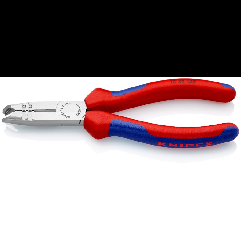 KNIPEX 13 42 165 SB Pinza pelacables multifuncional con mangos ergonómicos pavonada 165 mm (6.5″)