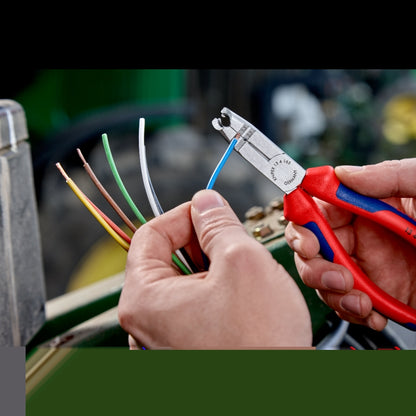 KNIPEX 13 42 165 SB Pinza pelacables multifuncional con mangos ergonómicos pavonada 165 mm (6.5″)