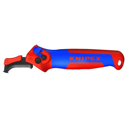 KNIPEX 16 50 145 SB Navaja pelacables con carraca con mango ergonómico 145 mm (5.75″)
