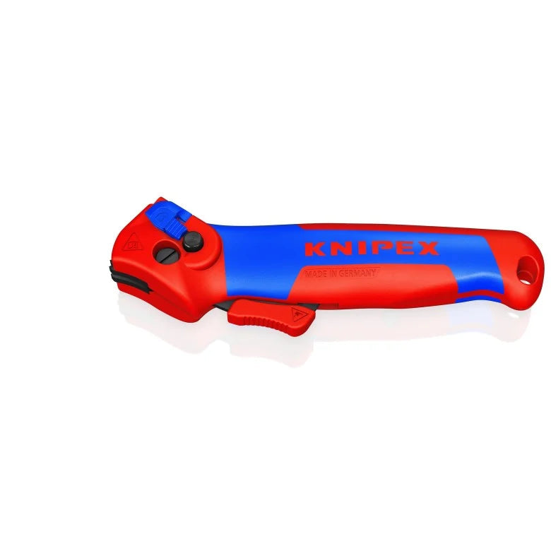 KNIPEX 16 50 145 SB Navaja pelacables con carraca con mango ergonómico 145 mm (5.75″)