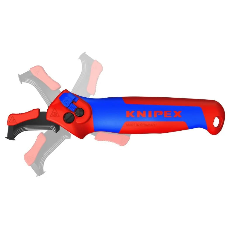 KNIPEX 16 50 145 SB Navaja pelacables con carraca con mango ergonómico 145 mm (5.75″)
