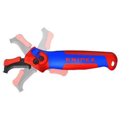KNIPEX 16 50 145 SB Navaja pelacables con carraca con mango ergonómico 145 mm (5.75″)