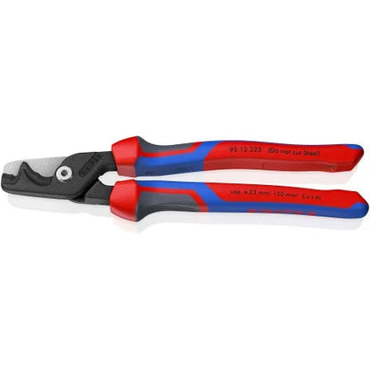 KNIPEX 95 12 225 Cortacables con corte escalonado StepCut XL 232 mm (9″)