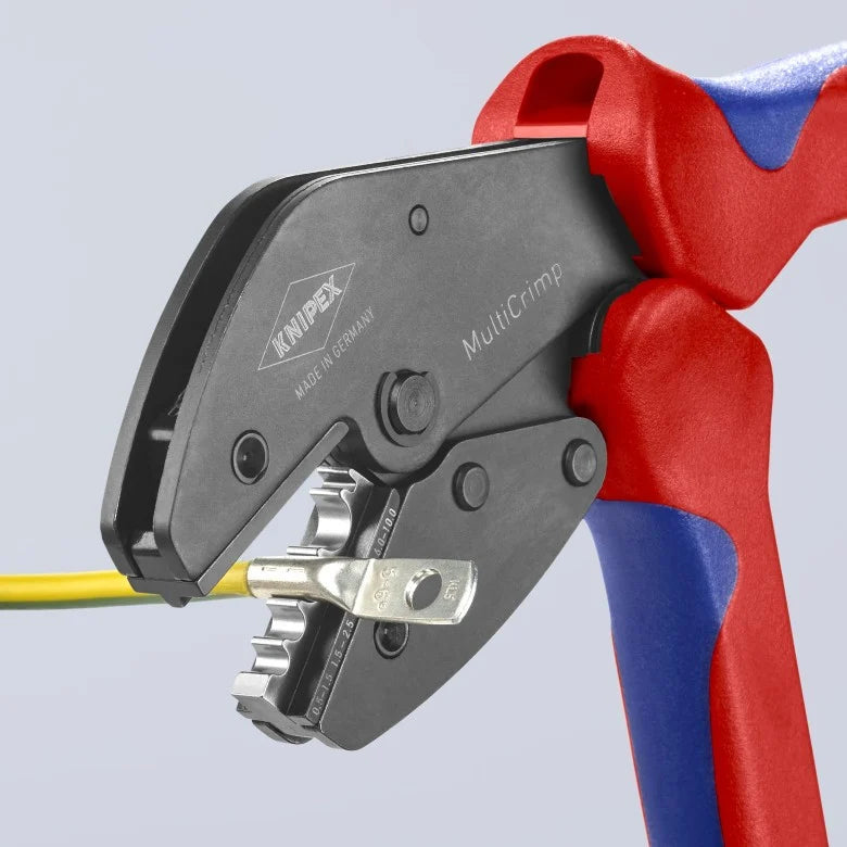 KNIPEX 97 33 02 Pinza crimpadora con porta-mordazas MultiCrimp 250 mm