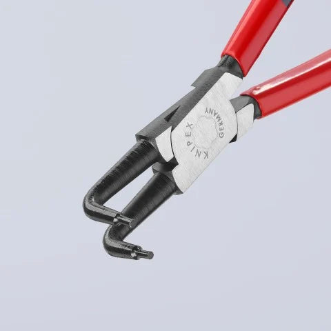 KNIPEX 44 21 J31 Pinza para anillos de retención interiores con puntas ángulo 90° con mangos de plástico pavonada 215 mm (8.5'')