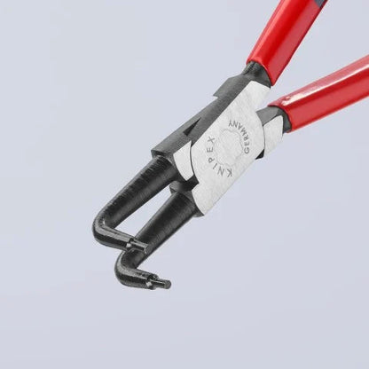 KNIPEX 44 21 J31 Pinza para anillos de retención interiores con puntas ángulo 90° con mangos de plástico pavonada 215 mm (8.5'')