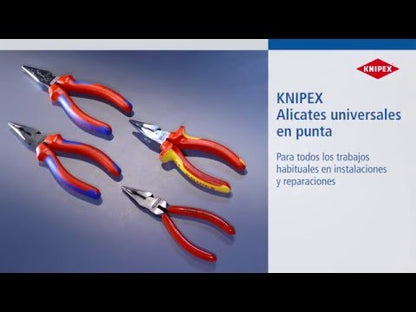 KNIPEX 08 26 145 SB Pinzas aisladas universales en punta 145 mm