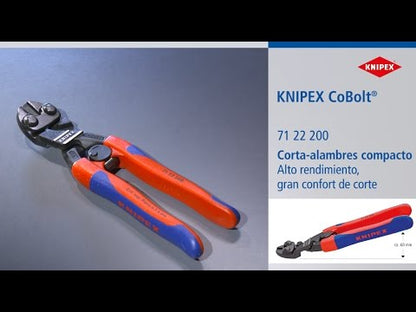 KNIPEX 71 22 200 Cortapernos compacto CoBolt con ángulo de 20º 200 mm