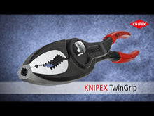 Cargar y reproducir el video en el visor de la galería, KNIPEX 82 01 200 Pinza de agarre frontal TwinGrip 200 mm
