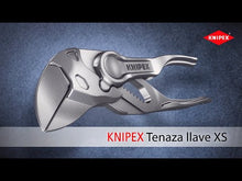 Cargar y reproducir el video en el visor de la galería, KNIPEX 86 04 100 BK Pinza y llave XS en una sola herramienta 100 mm
