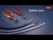 Cargar y reproducir el video en el visor de la galería, KNIPEX 13 62 180 Pinzas pelacables con tijera cortacables StriX 180 mm
