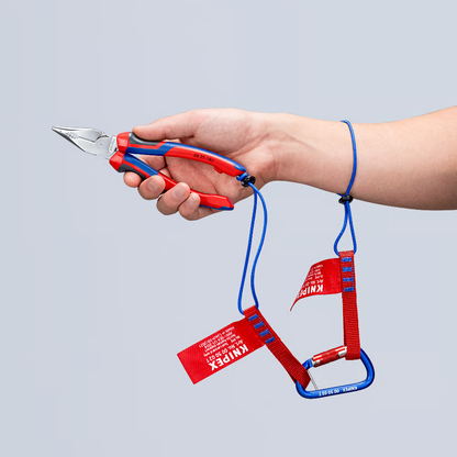 KNIPEX 08 25 185 SB Pinza universal de punta fina con mangos ergonómicos cromada 185 mm (7.25″)