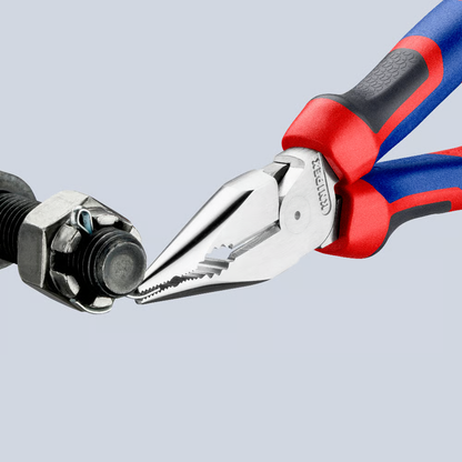 KNIPEX 08 25 185 SB Pinza universal de punta fina con mangos ergonómicos cromada 185 mm (7.25″)
