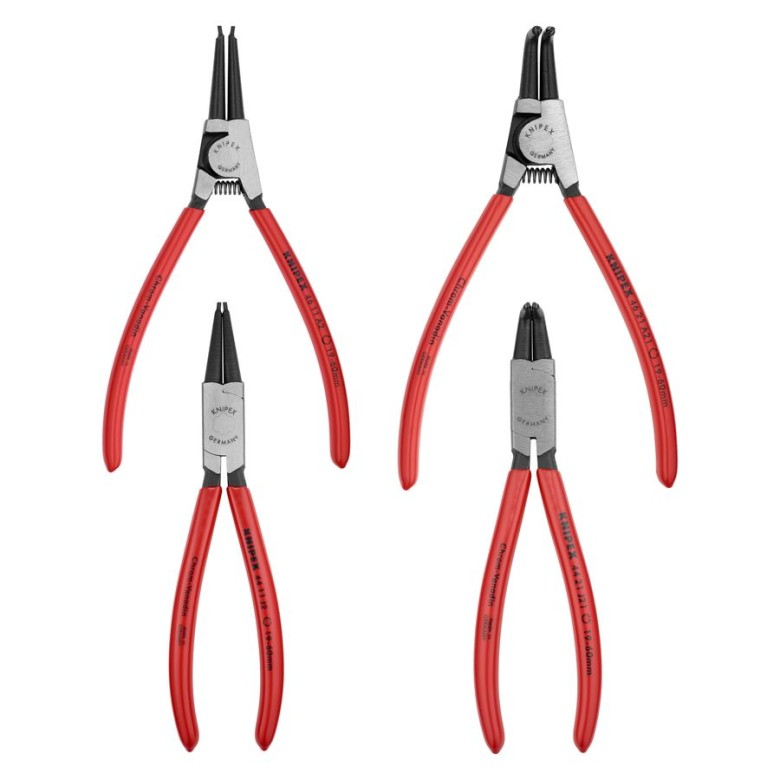 KNIPEX 00 19 56 Kit de pinzas para anillos de seguridad 4 piezas
