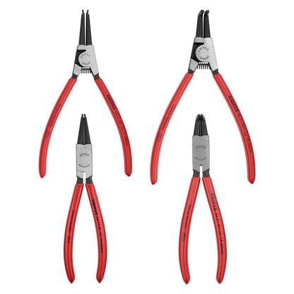 KNIPEX 00 19 56 Kit de pinzas para anillos de seguridad 4 piezas