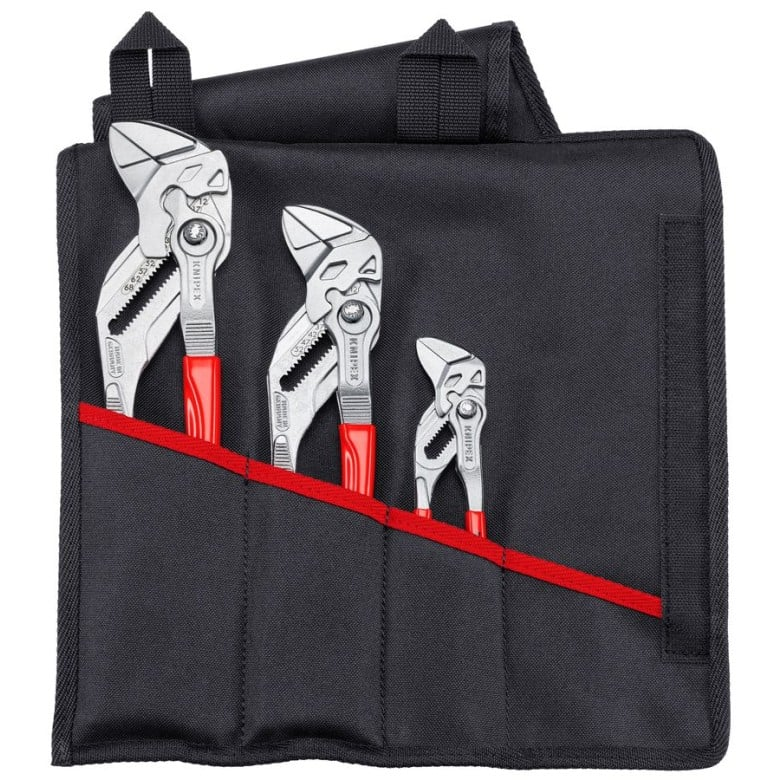 KNIPEX 00 19 55 S7 Kit de pinzas de extensión y llave en una de 3 piezas en funda