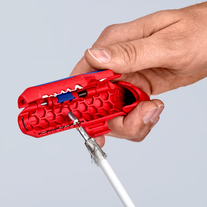 KNIPEX 16 95 01 SB Pelacables universal para diestros ErgoStrip de plástico reforzado con fibra de vidrio 135 mm (5.25'')