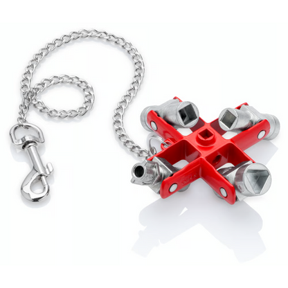 KNIPEX 00 11 06 Llave para gabinete de control universal  96 mm (3 1/2″)