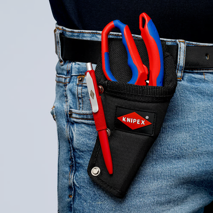 KNIPEX 95 05 20 SB Tijeras de electricista acodadas con mangos en dos componentes, reforzadas con fibra de vidrio pulido espejo 160 mm