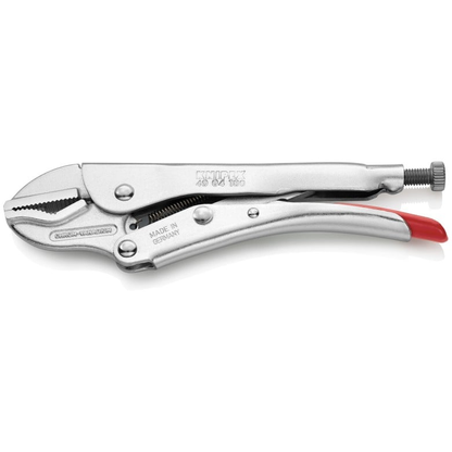 KNIPEX 40 04 180 Pinza de presión recta universal mangos sin recubrimiento galvanizada 180 mm (7.25'')