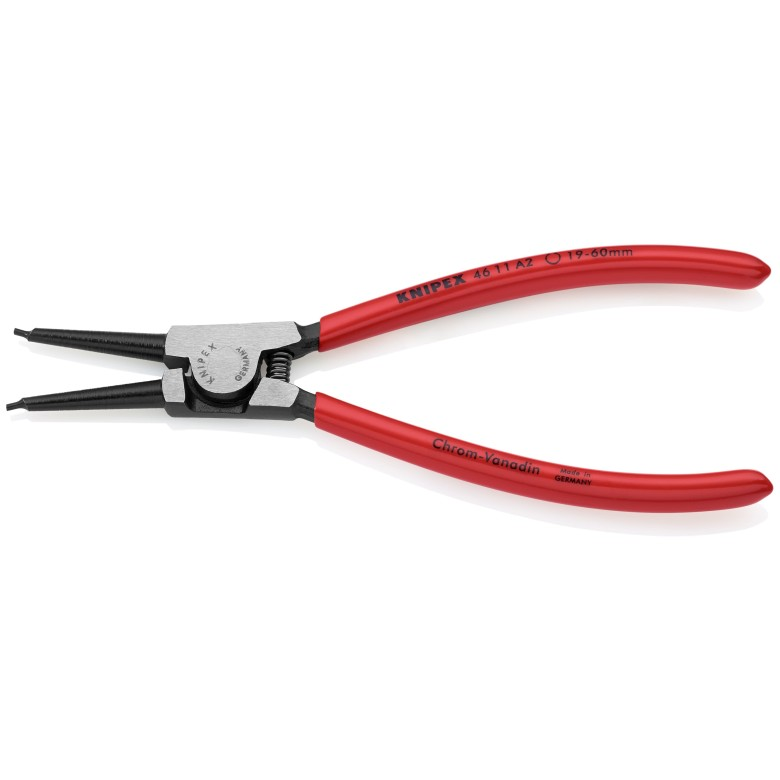 KNIPEX 46 11 A2 SB Pinza para anillos de retención externos 180 mm (7.25")