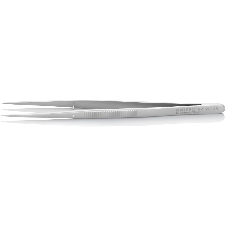 KNIPEX 92 22 35 Pinza de precisión de punta fina con pasador 155 mm (6″)