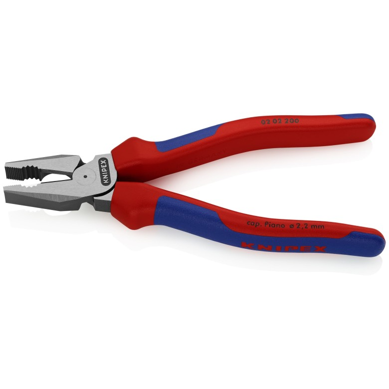 KNIPEX 02 02 200 Pinza universal de alta palanca con mangos ergonómicos pavonada 200 mm (8″)