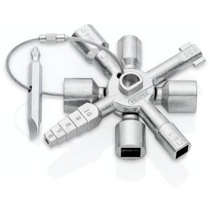 KNIPEX 00 11 01 Llave para gabinetes de control universal 92 mm (3 1/2″)