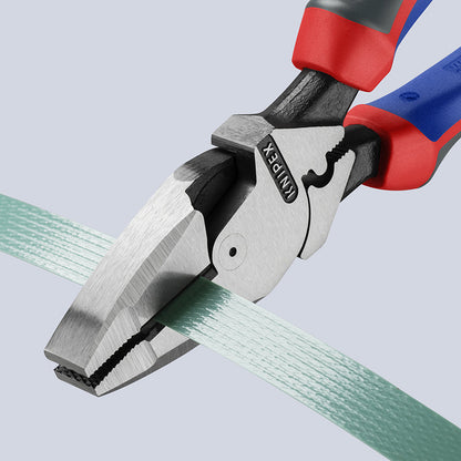 KNIPEX 09 12 240 Pinza de electricista modelo americano con mangos ergonómicos pavonada 240 mm (9.5'')
