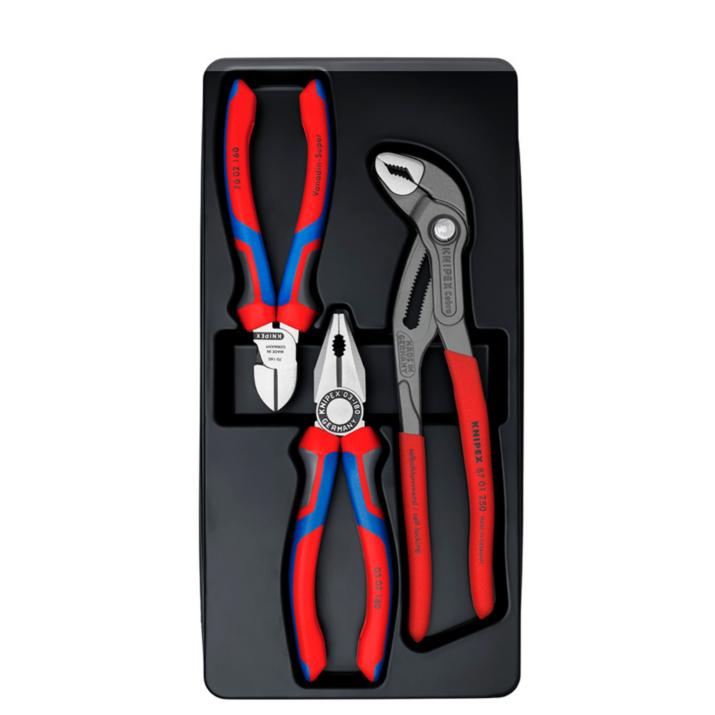 KNIPEX 00 20 09 V01 Kit de pinzas bestseller 3 piezas