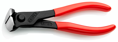 KNIPEX 68 01 160 SB Pinzas de corte frontal con mangos de plástico acabado pavonado 160 mm