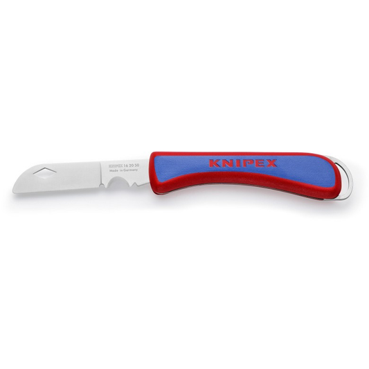 KNIPEX 16 20 50 SB Navaja plegable para electricistas con mango ergonómico 120 mm (4.75'')