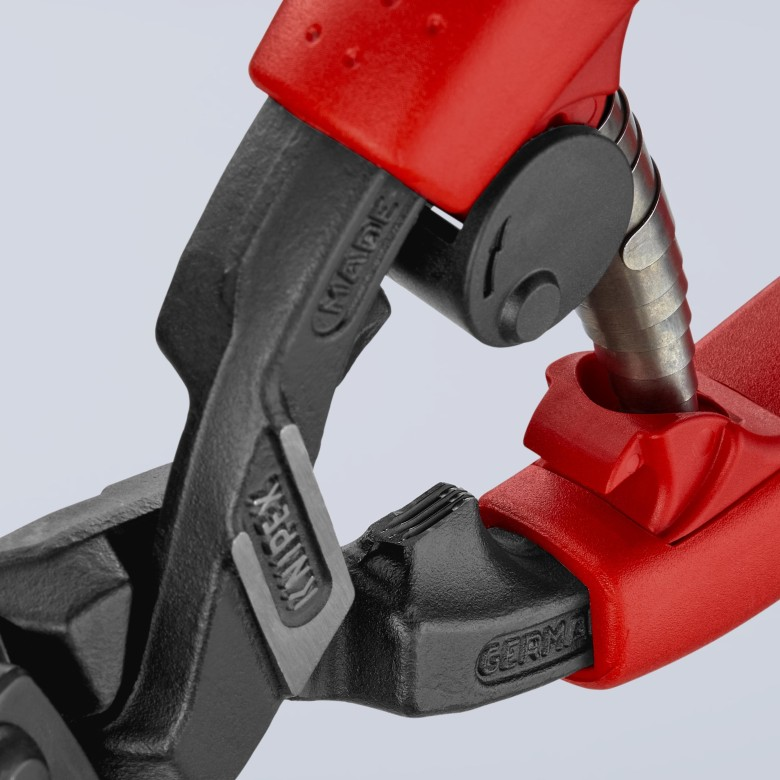 KNIPEX 71 22 200 T BK Cortapernos compacto CoBolt con anilla de protección anticaídas 200 mm (8″)