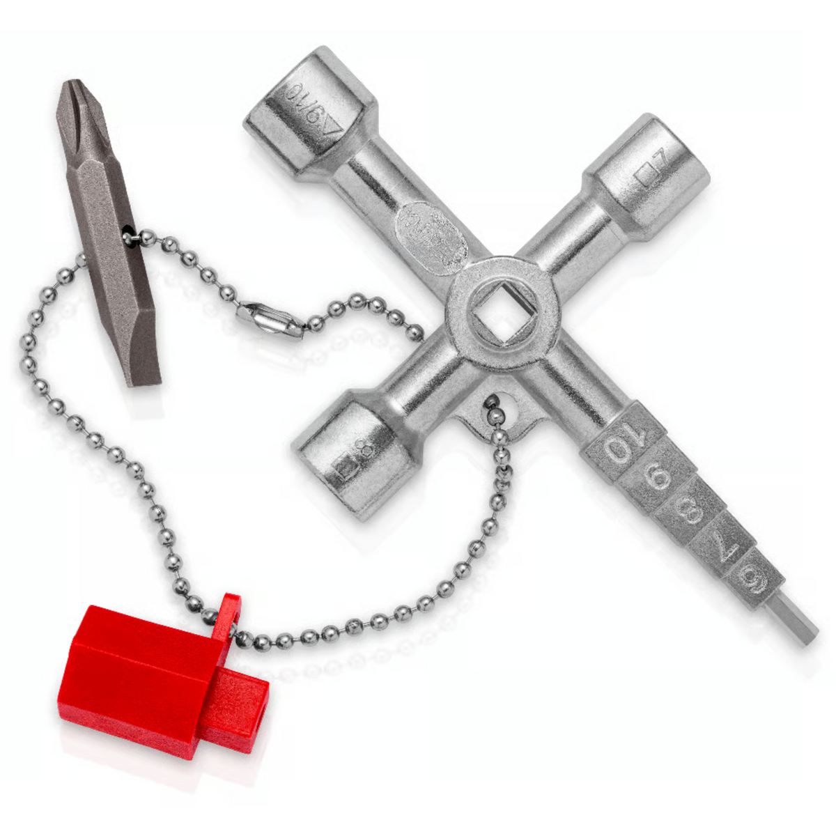 KNIPEX 00 11 04 Llave para gabinete de control Profi-Key 89 mm (3″)