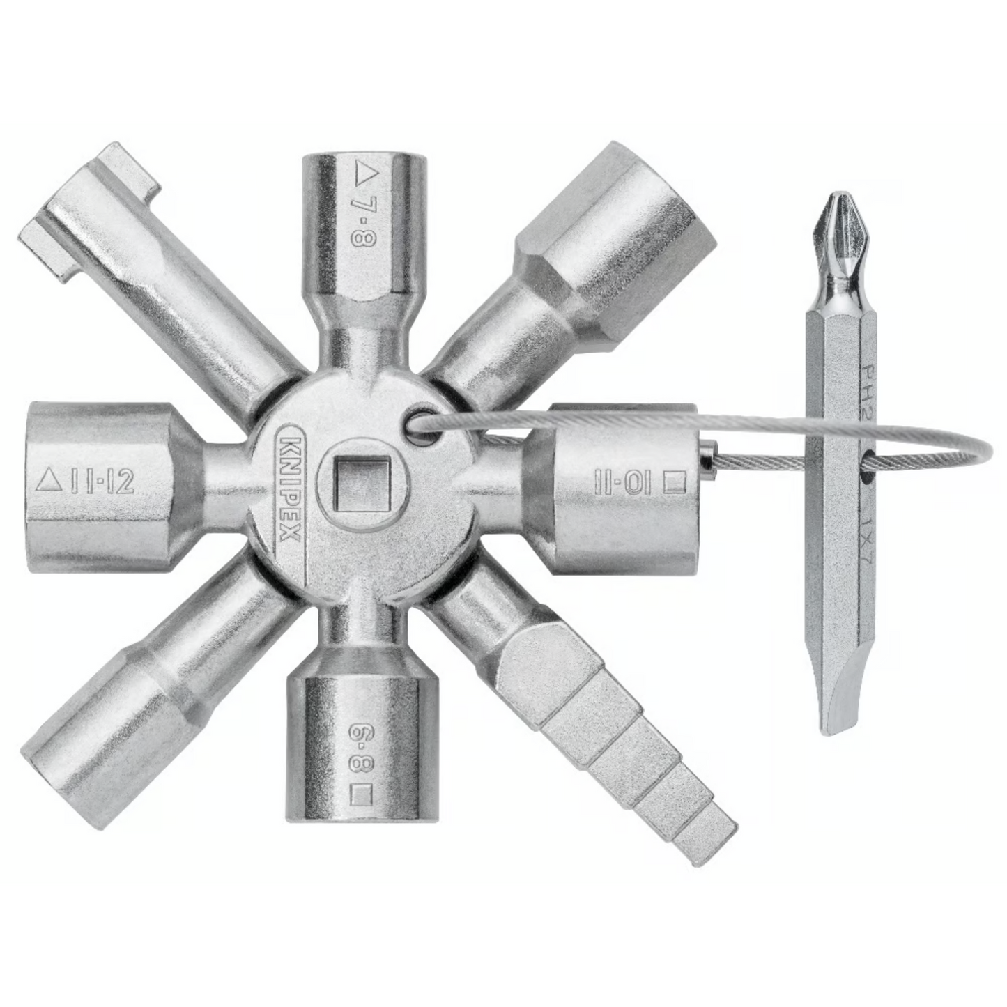 KNIPEX 00 11 01 Llave para gabinetes de control universal 92 mm (3 1/2″)