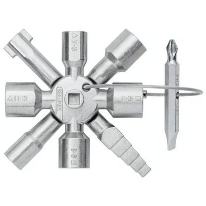 KNIPEX 00 11 01 Llave para gabinetes de control universal 92 mm (3 1/2″)