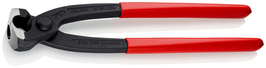 KNIPEX 10 99 I220 Pinza para abrazaderas de oreja recubierto de plástico acabado pavonado 220 mm