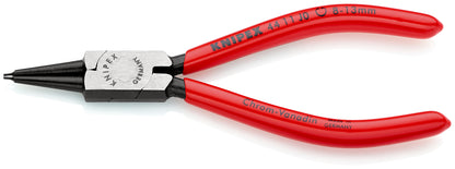 KNIPEX 44 11 J0 SB Pinza para anillos de retención interiores en taladros recubierto de plástico acabado pavonado 140 mm