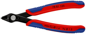 KNIPEX 78 81 125 Electronic Super Knips© Con fundas en dos componentes bruñido 125 mm