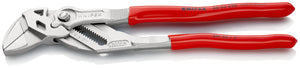 KNIPEX 86 03 250 Tenaza llave Pinza y llave en una sola herramienta recubierto de plástico cromado 250 mm